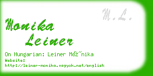 monika leiner business card